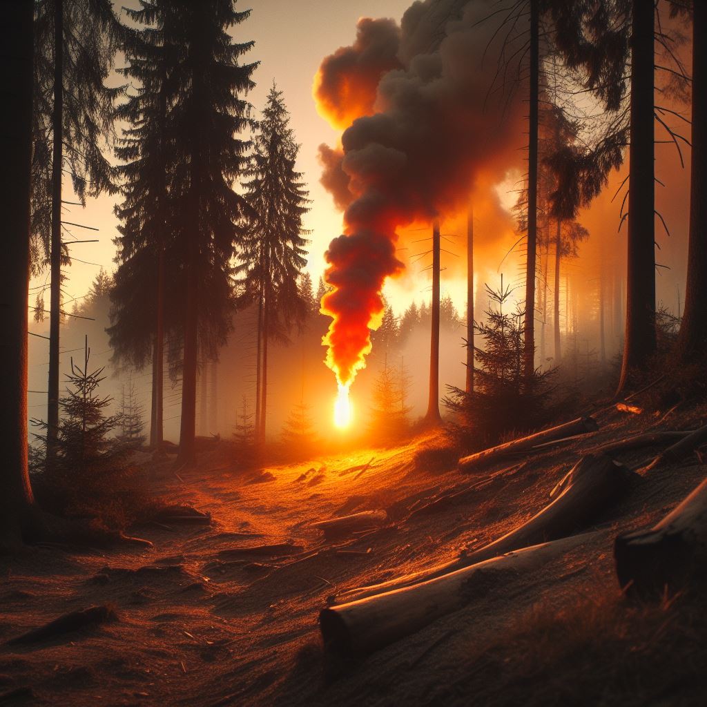 one of the best distress flares going off in the woods nearby