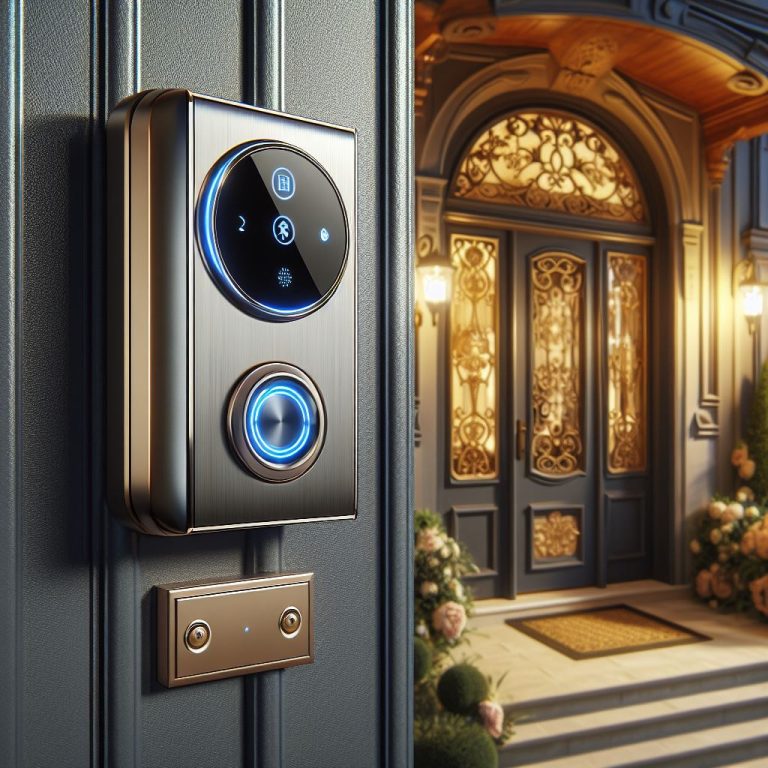 the best battery powered doorbell installed on a luxurious home