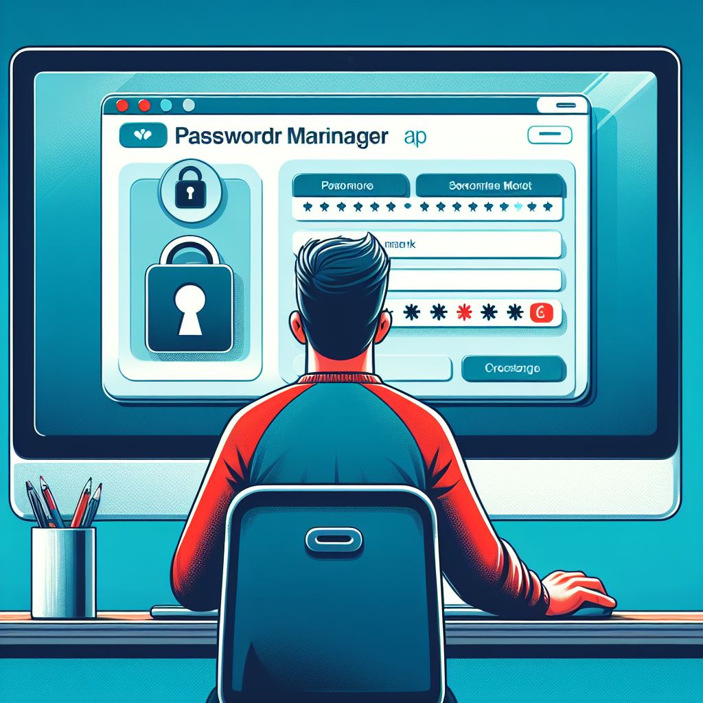 a man using on eof the best password managers to keep his info secure