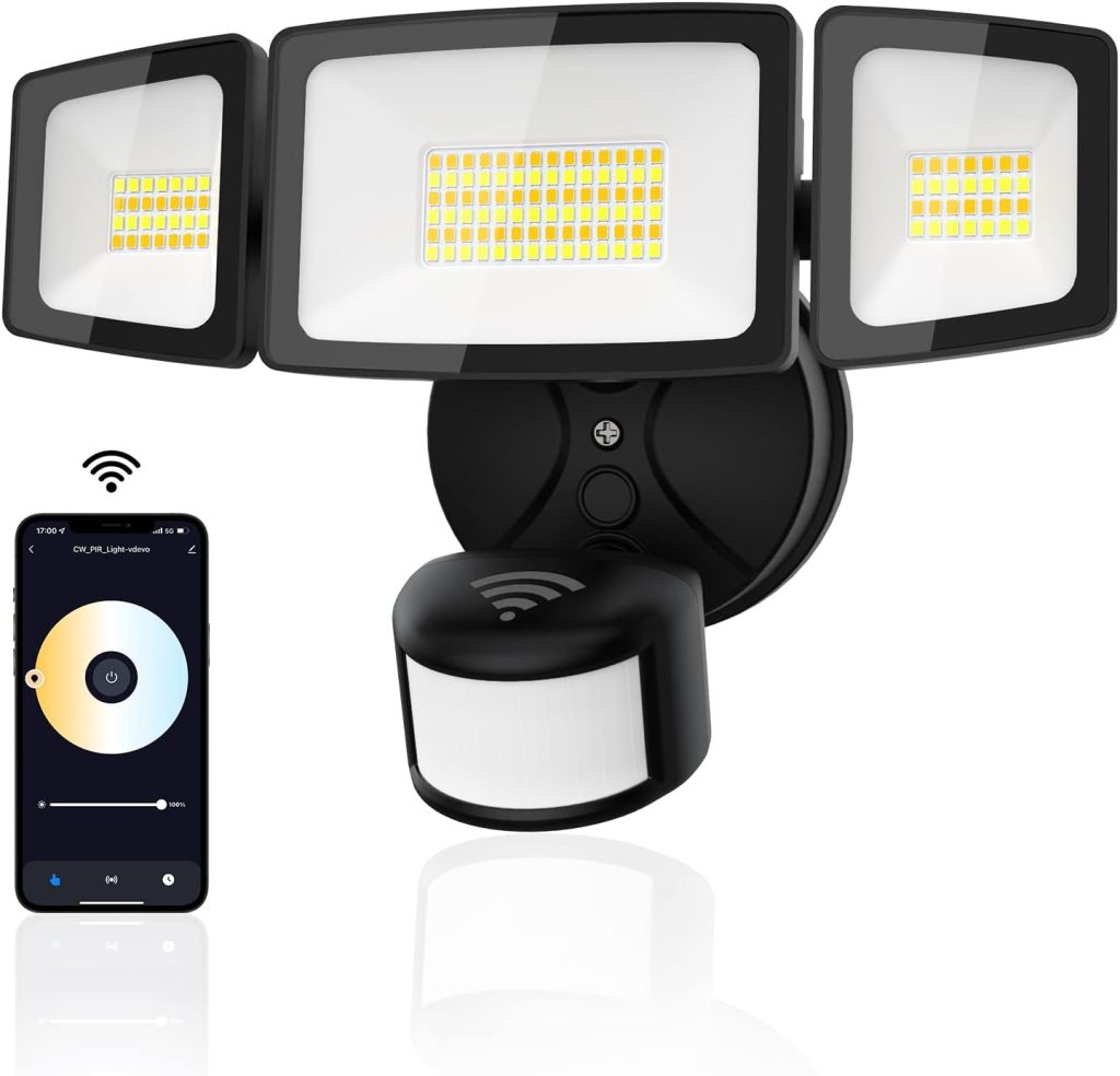 Onforu 55W Smart LED Security Lights Motion Sensor Light Outdoor