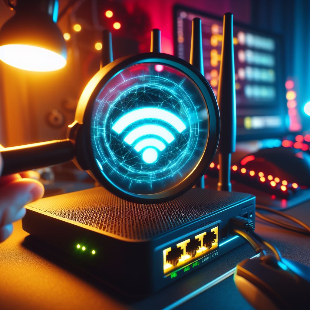 a secure wifi router being investigated for cyber attacks