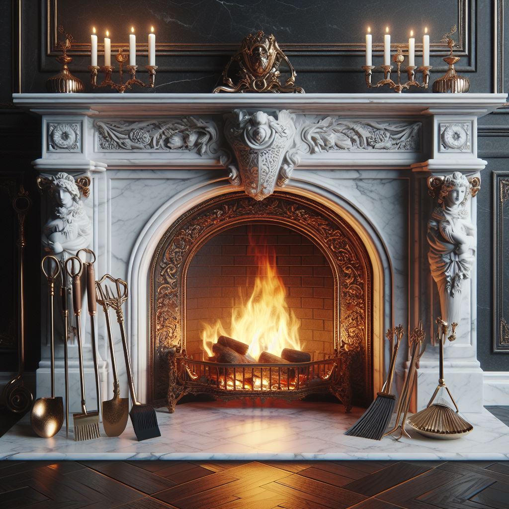 fireplace safety for indoor and outdoor fireplaces with heat resistant gloves