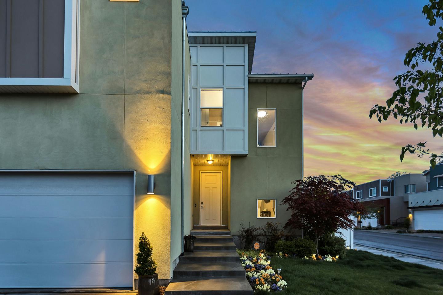smart lighting system installed on a home