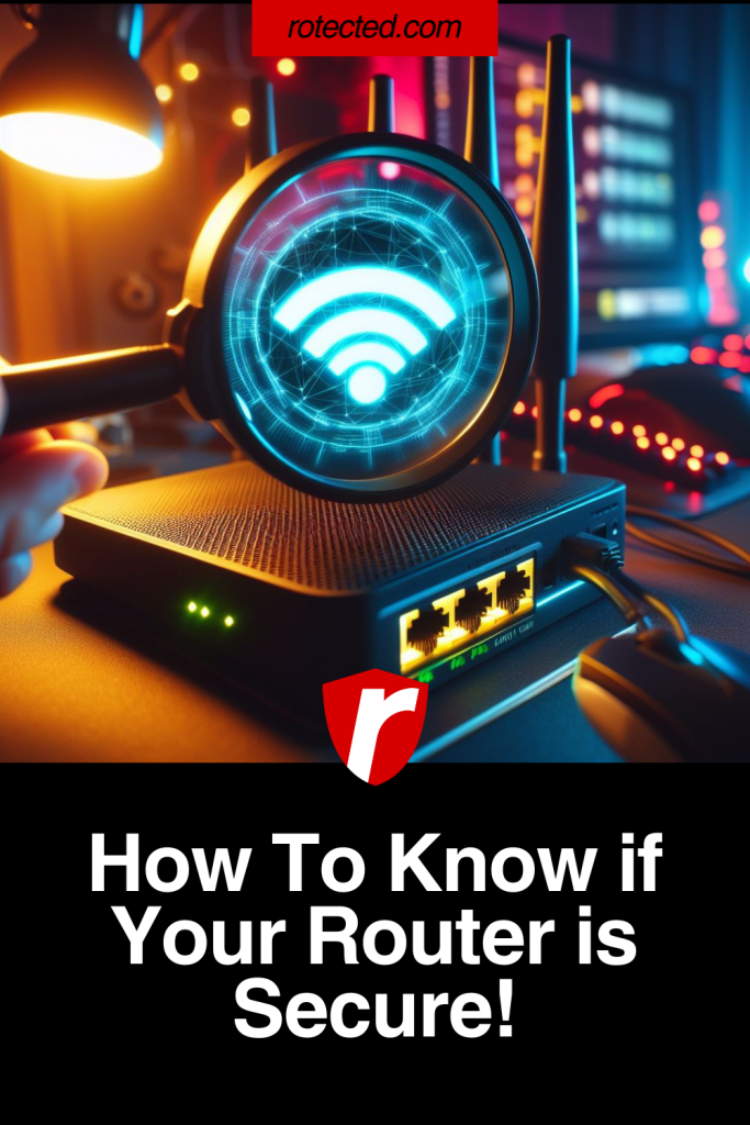 How to know if your router is secure image with a modern router being inspected