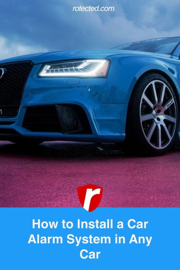 nice car with an alarm installed