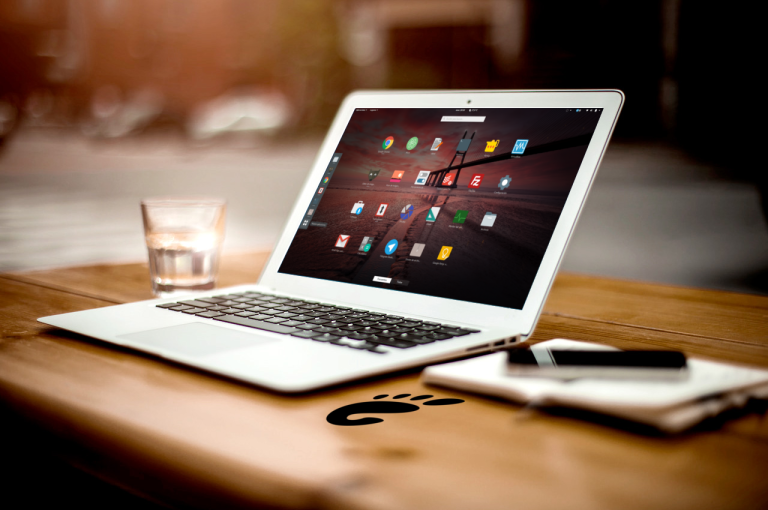 a laptop being used with linux ubuntu os installed and kaspersky anti virus remover